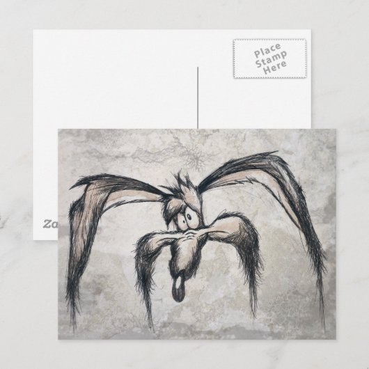 WILE E. COYOTE™ Down on his Luck ポストカード (正面/裏面)