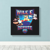 WILE E. COYOTE™ Football Club Badge キャンバスプリント (インサイチュ (ウッドフロア))