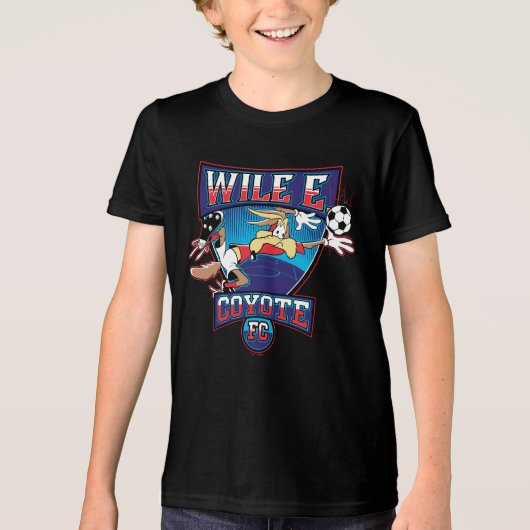 WILE E. COYOTE™ Football Club Badge トライブレンドTシャツ (正面)