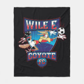 WILE E. COYOTE™ Football Club Badge フリースブランケット (正面)