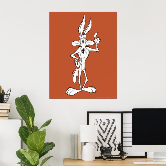 Wile E. Coyote Making A Point ポスター (ホームオフィス)