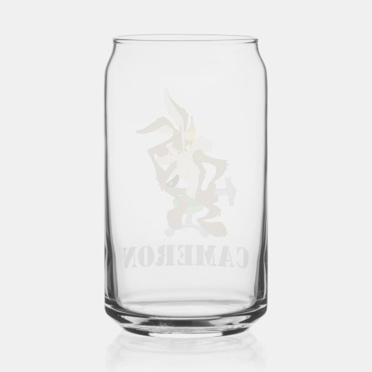 WILE E. COYOTE™ Planning ガラス缶 (裏面)