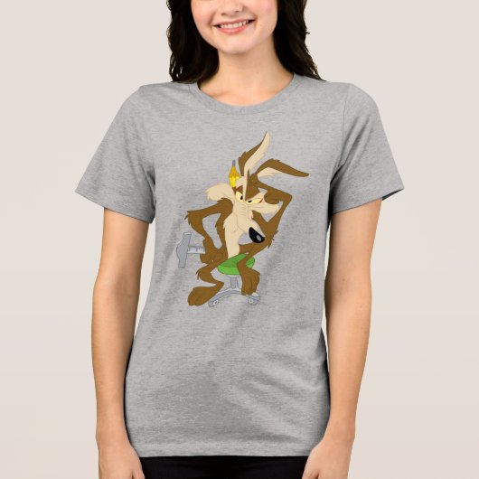 WILE E. COYOTE™ Planning トライブレンドTシャツ (正面)