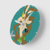 WILE E. COYOTE™ Planning ラウンド壁時計 (傾斜)