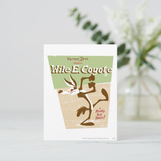 WILE E. COYOTE™ Ready, Set, Zoom! ポストカード (スタンド正面)