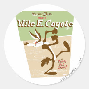 WILE E. COYOTE™ Ready, Set, Zoom! ラウンドシール