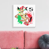 WILE E. COYOTE™ Team Mexico Soccer Graphic キャンバスプリント (インサイチュ (リビング))
