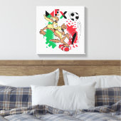 WILE E. COYOTE™ Team Mexico Soccer Graphic キャンバスプリント (インサイチュ (寝室))