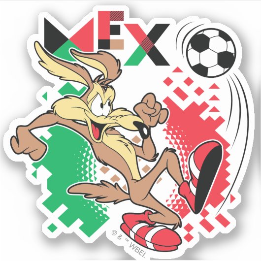 WILE E. COYOTE™ Team Mexico Soccer Graphic シール (正面)