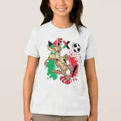 WILE E. COYOTE™ Team Mexico Soccer Graphic トライブレンドＴシャツ (正面)