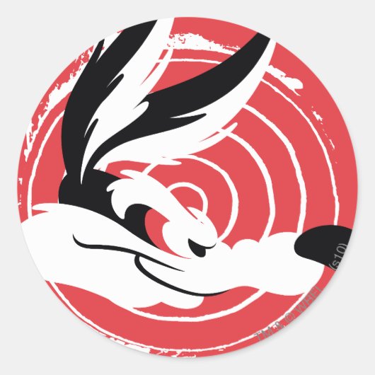 WILE E. COYOTE™ Warner Bros.プレゼントポスター ラウンドシール (正面)