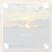 Wilfred Sykesサンセットガラスコースター ガラスコースター (裏面)