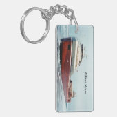 Wilfred Sykes 50年の長方形アクリルキーチェーン キーホルダー (正面左)