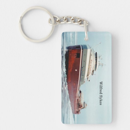 Wilfred Sykes 50年の長方形アクリルキーチェーン キーホルダー (正面)