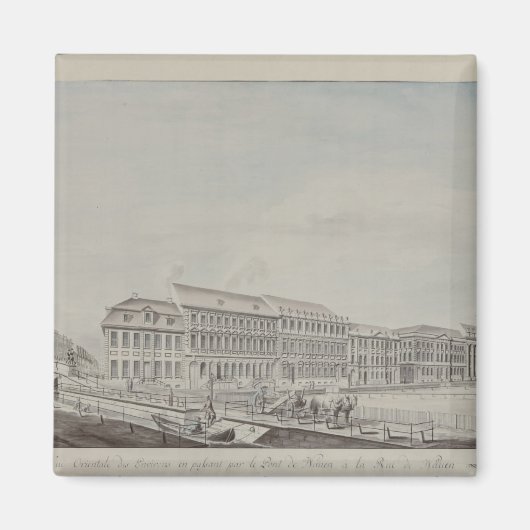 Wilhelmsplatzの西の側面, c.1773 マグネット (正面)