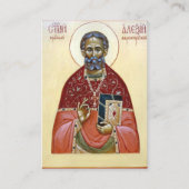 Wilkes-Barre祈りの言葉カードのSt. Alexis Toth プレイスカード (正面)