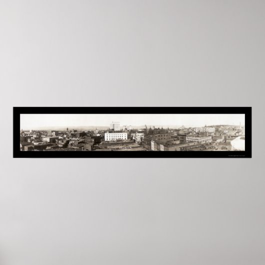 Wilkes-Barre Birdseye写真1921 ポスター (正面)