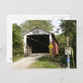 Wilkins Mill Bridge, Parke County，インディアナ，はがき ポストカード (正面/裏面)