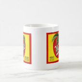 Wilkoのブランドのりんごのヴィンテージのラベル コーヒーマグカップ (中央)