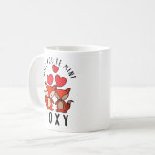 Will Be Mine Foxy -キツネ恋人バレンタインデー コーヒーマグカップ (正面左)