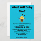 Will Beeベビー性がパーティーを明らかにする 招待状 (正面/裏面)