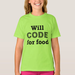 Will Code For Food Men's Shirt Tシャツ