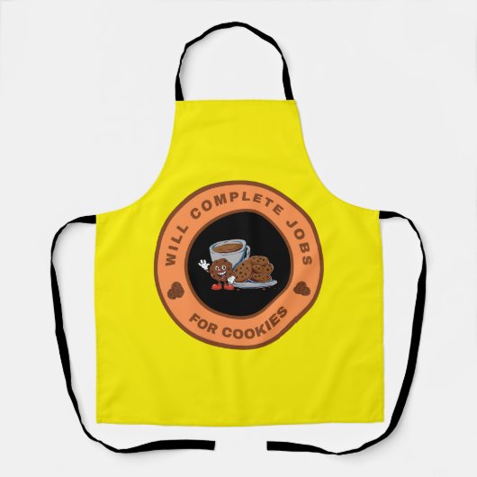 Will complete jobs for Cookies エプロン (正面)