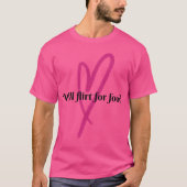 Will Flirt for Food friend Tシャツ (正面)