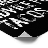 Will Give Skiing Advice For Tacos Funny Ski Coach  ポスター (角)