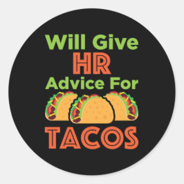 Will HR 与えアドバイス for Tacos Human Resources ラウンドシール