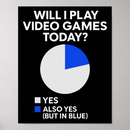Will I Play Video Games Today - Pc Gaming Lover Co ポスター (正面)