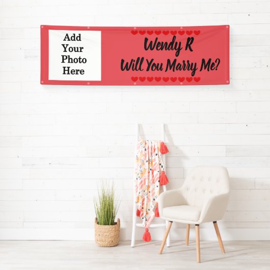 Will Meet Me名前をカスタムするとフォトバナー 横断幕 (インサイチュ)