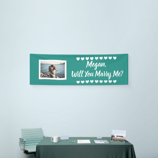 Will Meet Me名前をカスタムするとフォトバナー 横断幕 (トレードショー)