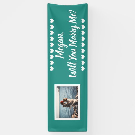 Will Meet Me名前をカスタムするとフォトバナー 横断幕 (縦)