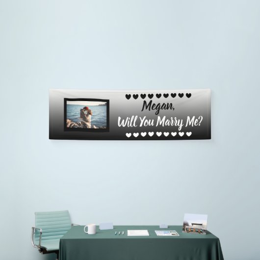 Will Meet Me名前をカスタムすると写真 横断幕 (トレードショー)