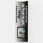 Will Meet Me名前をカスタムすると写真 横断幕 (縦)