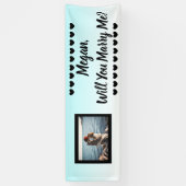 Will Meet Me名前をカスタムすると写真 横断幕 (縦)