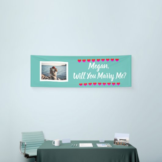 Will Meet Me名前をカスタムすると写真 横断幕 (トレードショー)