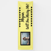Will Meet Me名前をカスタムすると写真 横断幕 (縦)