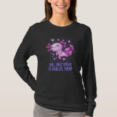 Will Only Speak to Axolotl Today  Salamander Humor Tシャツ (正面)