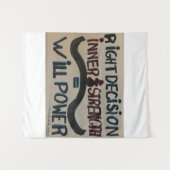 「Will Power」中(50" x 60")タペストリー タペストリー (正面(横))