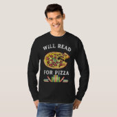 Will Read For Pizza 90s Kids Reading Program Read Tシャツ (正面フル)