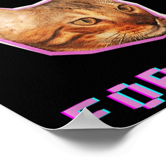 Will Skiing For Cats Funny Winter Snow Adventure  ポスター (角)