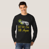 Will Talk Cars With Anyone, Automobile Funny Desig Tシャツ (正面フル)