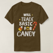 Will Trade Basic For Candy おもしろい Matching Hallowee Tシャツ (デザイン正面)