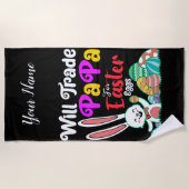 Will Trade Papa For Easter Eggs ビーチタオル (正面)