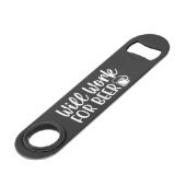 Will work for Beer Steel Bottle Opener スピード栓抜き (裏面アングル)