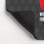 Will Work For Bitcoin (Black) マウスパッド (コーナー)