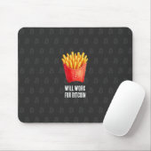 Will Work For Bitcoin (Black) マウスパッド (マウス)