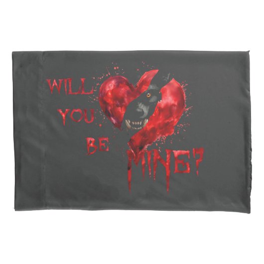 WIll You Be Mine Valentine Shirt 枕カバー (正面)